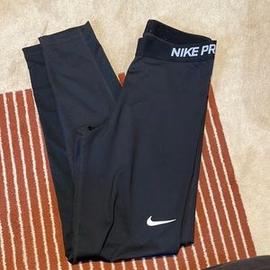 Black Full Length Nike Pro Leggings